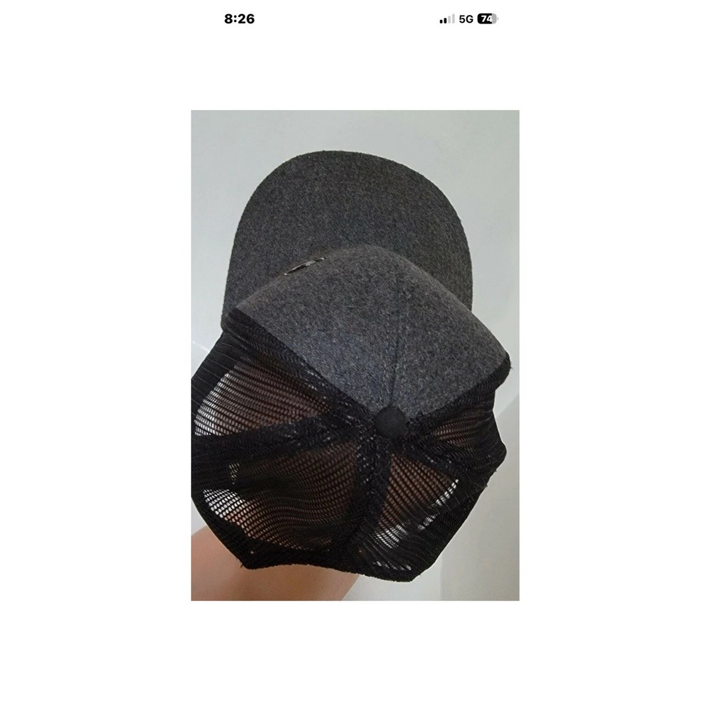 Vintage John‎ Deere Mesh Snapback Trucker Hat Dark Gray and Black - Picture 6 of 8